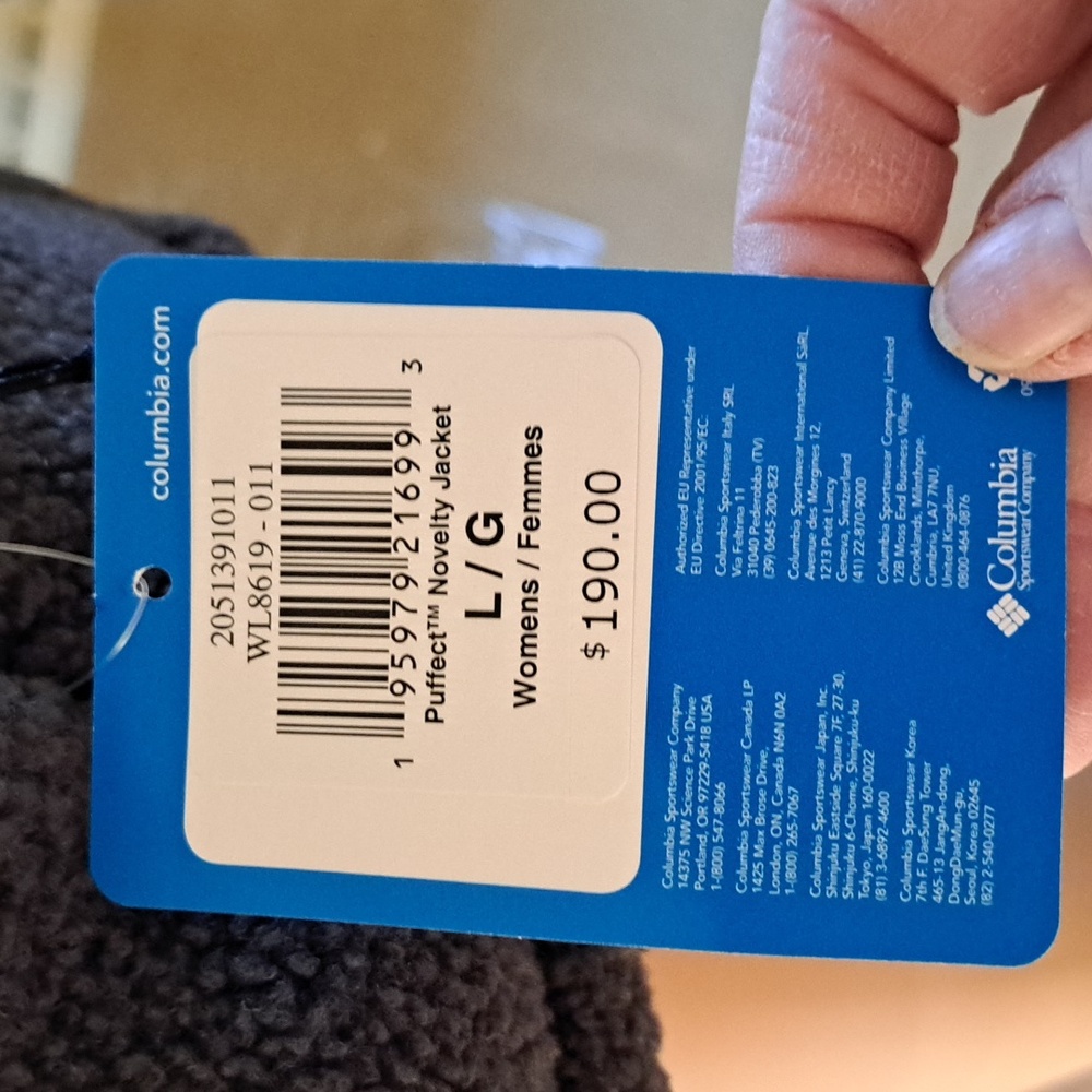 Columbia Gray Sherpa Jacket LG - Picture 7 of 11